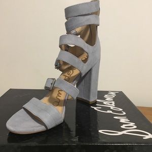 Sam Edelman 8.5 dusty blue strap heels